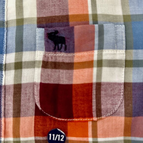 ABERCROMBIE KIDS BOYS LONG-SLEEVE BUTTON-DOWN SHIRT - Picture 3 of 9